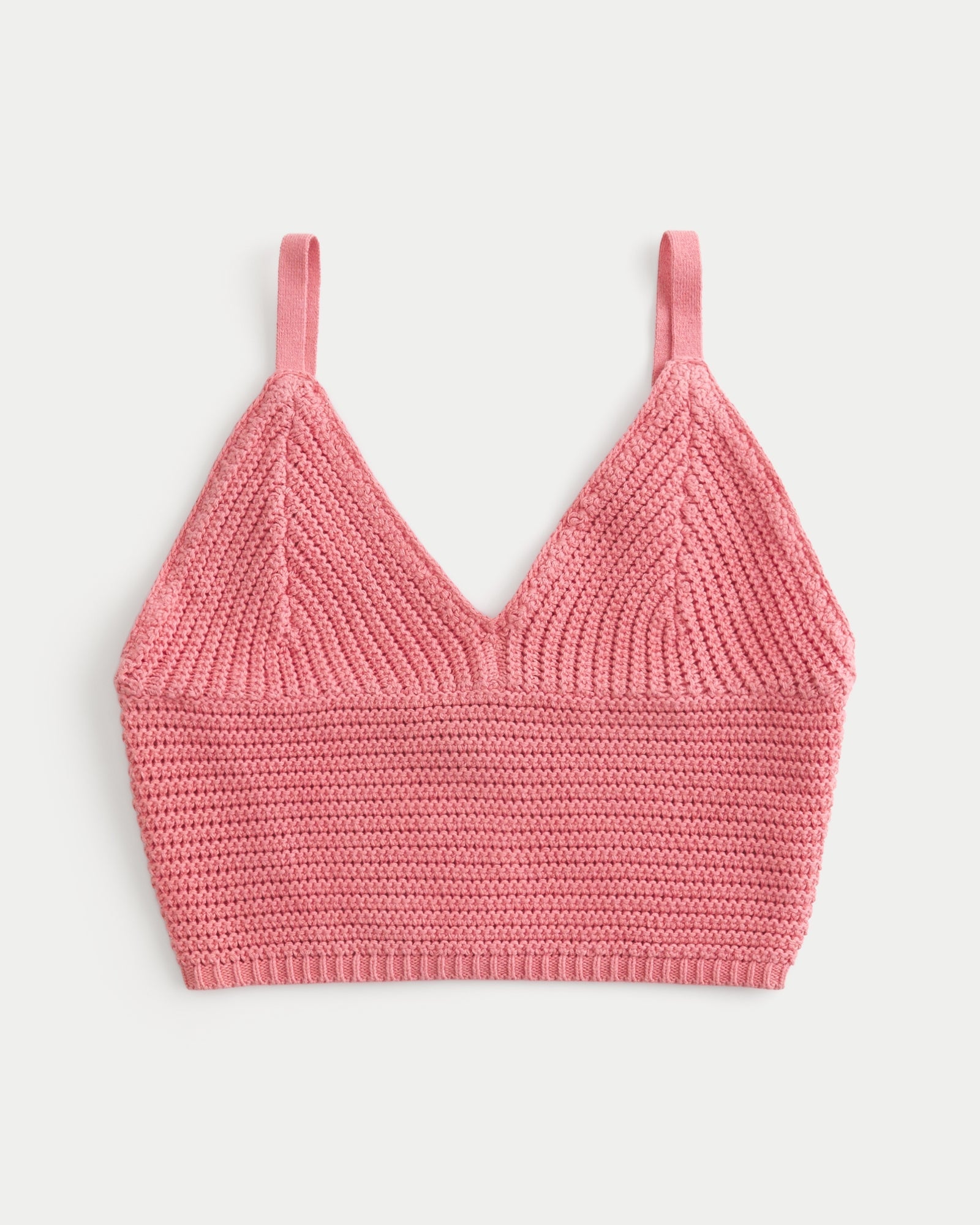 Lacy Crochet V-Neck Bralette