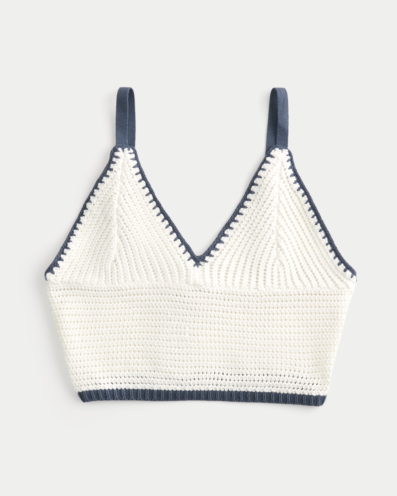Cropped Crochet Tank Top